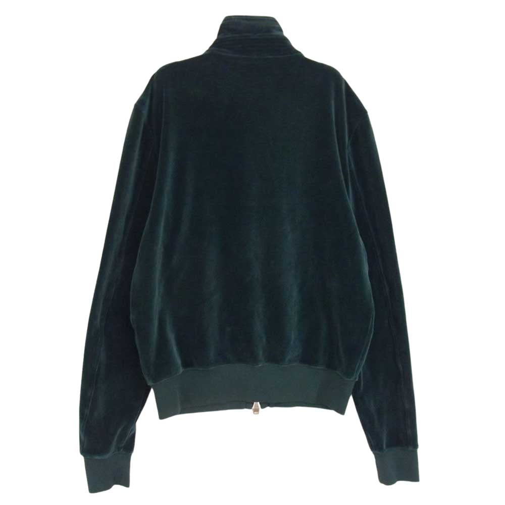 TOM FORD トムフォード 22SS BY289 TFJ231 イタリア製 ベルベット スタンドカラー フルジップ トラックジャケット グリーン系 48【中古】