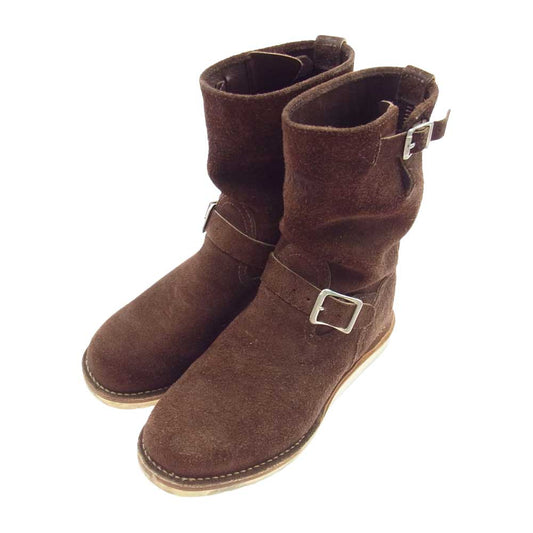 WESCO ウエスコ BR77091010 CUSTOM BOSS カスタム ボス スエード エンジニア ブーツ ブラウン系 8.5E【中古】