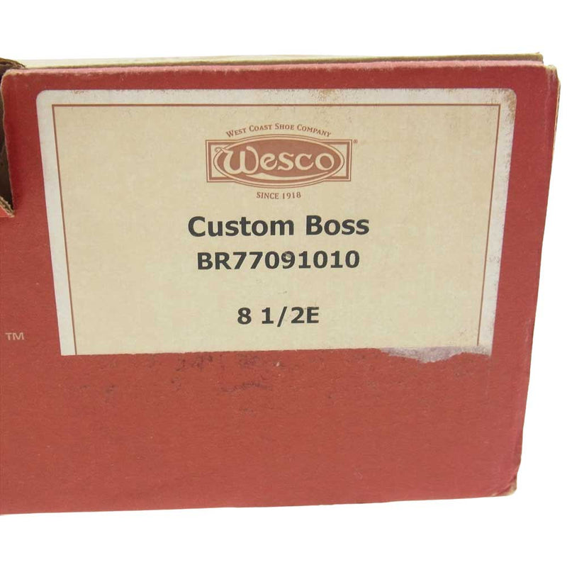 WESCO ウエスコ BR77091010 CUSTOM BOSS カスタム ボス スエード エンジニア ブーツ ブラウン系 8.5E【中古】