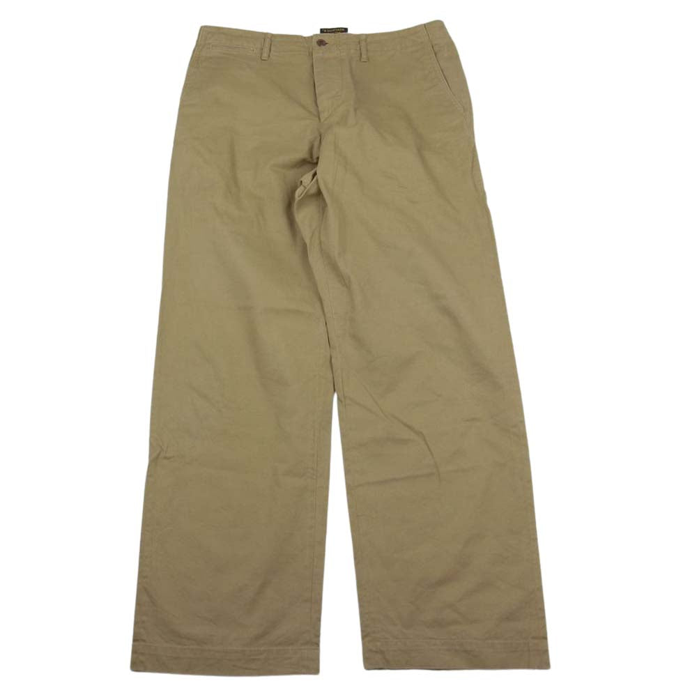 A VONTADE アボンタージ コットン ワイド チノ パンツ ベージュ系 L【中古】