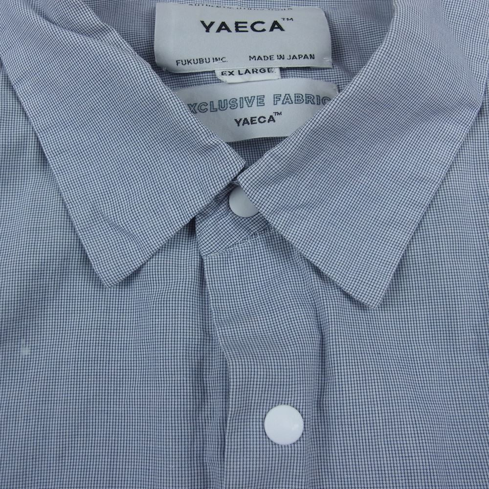 YAECA スナップボタン開閉 長袖デザインシャツ 羽織/アウター