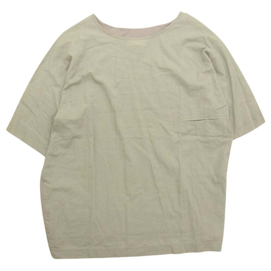 ルメール コットン シルク カラーブロック 切替 半袖 Tシャツ グレー系 M【中古】