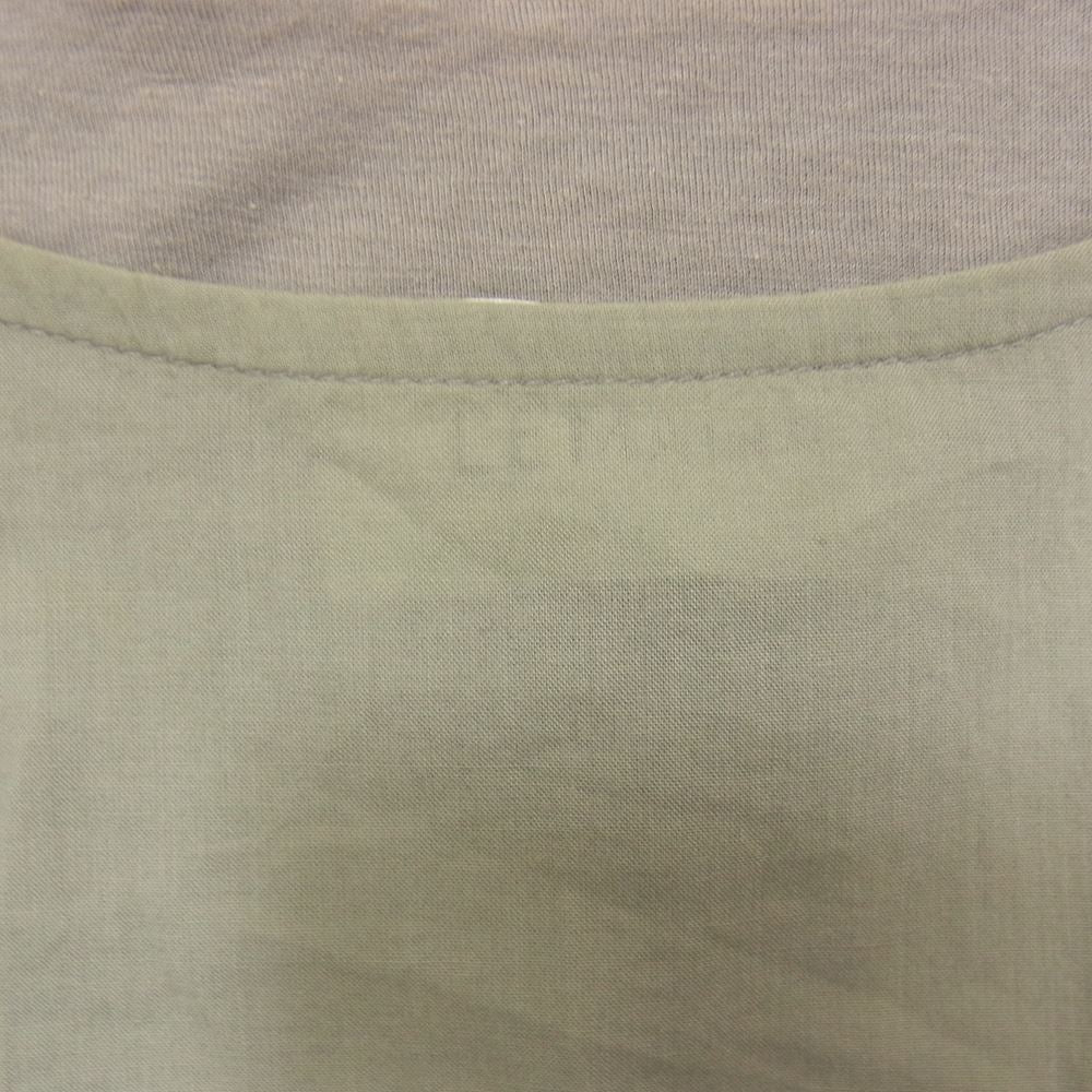 ルメール コットン シルク カラーブロック 切替 半袖 Tシャツ グレー系 M【中古】