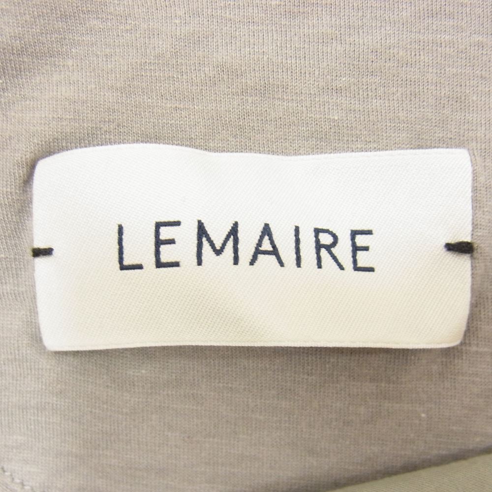 ルメール コットン シルク カラーブロック 切替 半袖 Tシャツ グレー系 M【中古】