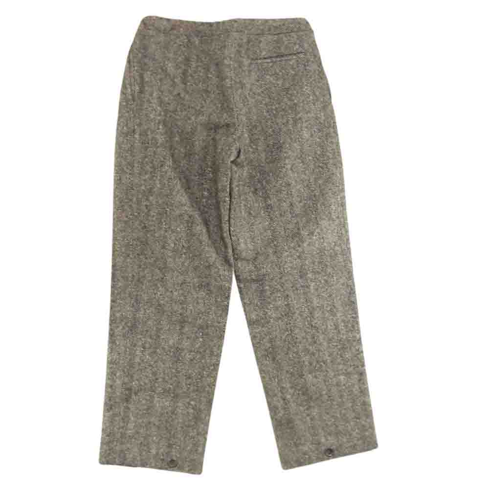 FRANK LEDER フランクリーダー 0723020 VINTAGE FABRIC EDITION WOOL DRAWSTRING TROUSERS ヴィンテージファブリック ヘリンボーンウール パンツ グレー系 XS【中古】
