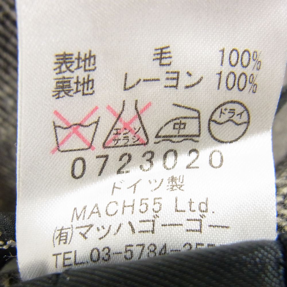 FRANK LEDER フランクリーダー 0723020 VINTAGE FABRIC EDITION WOOL DRAWSTRING TROUSERS ヴィンテージファブリック ヘリンボーンウール パンツ グレー系 XS【中古】