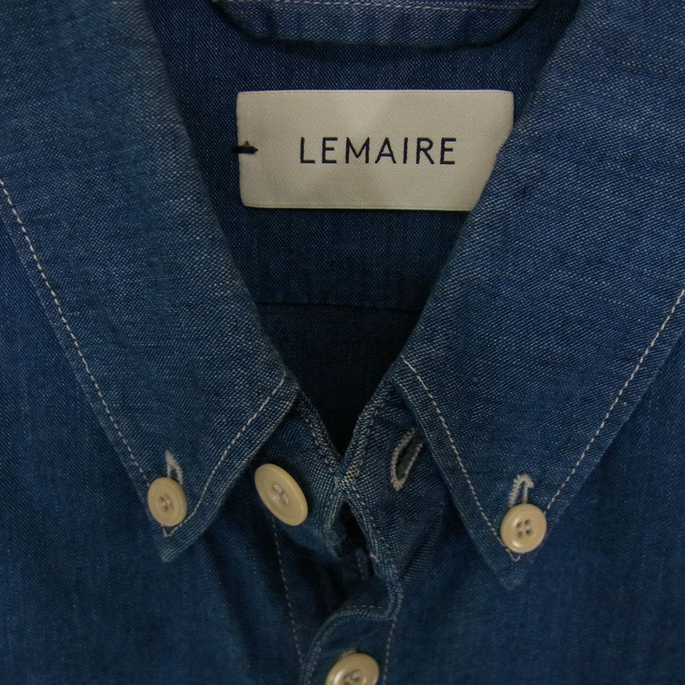 ルメール ボタンダウン 長袖 シャツジャケット ブルー系 46【中古】