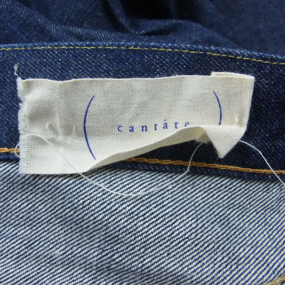 カンタータ 20AWCA0228 Denim Tapered Trousers INDIGO テーパード トラウザー デニム パンツ インディゴブルー系 34【中古】