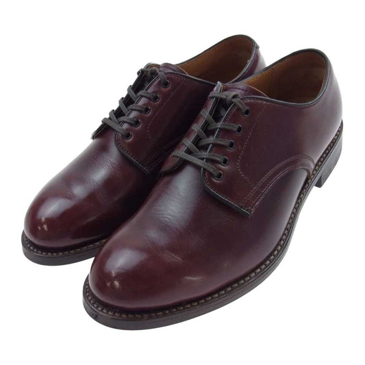 ウィールローブ 1228WR16 PLAIN TOE DERBY クロムエクセル プレーントゥ バーガンディ ダービーシューズ ブラウン系 赤みがかった茶色 7D【中古】