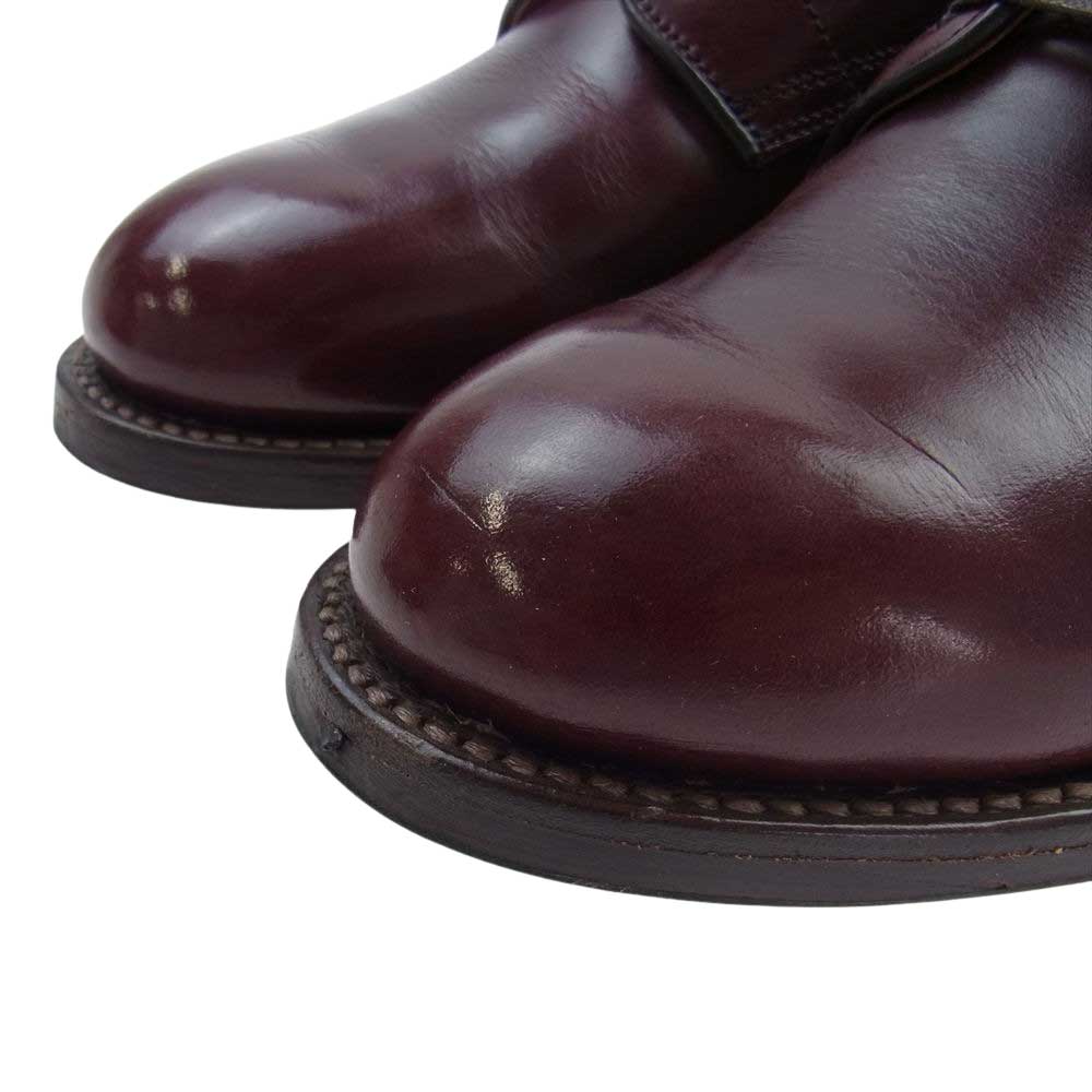 ウィールローブ 1228WR16 PLAIN TOE DERBY クロムエクセル プレーントゥ バーガンディ ダービーシューズ ブラウン系 赤みがかった茶色 7D【中古】
