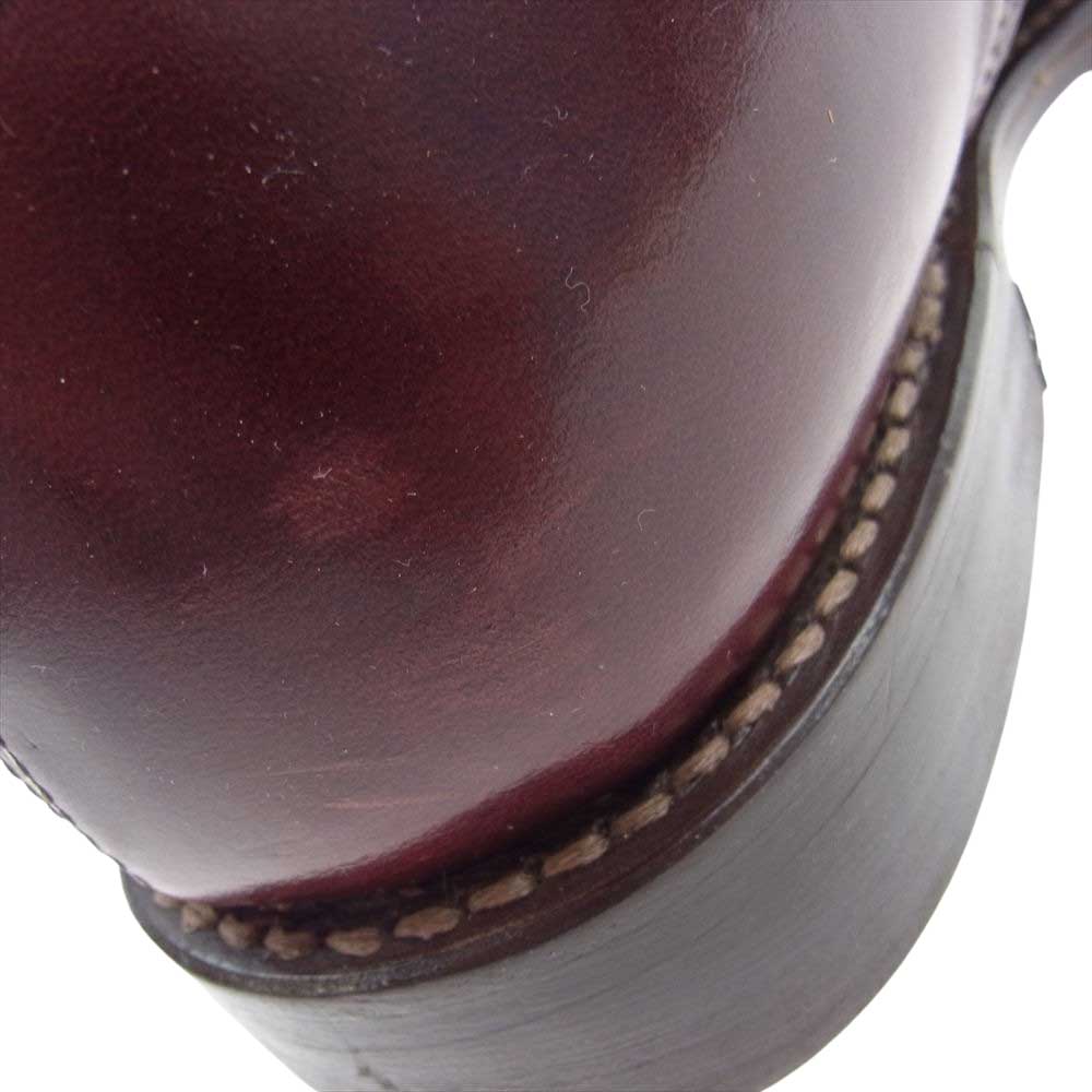 ウィールローブ 1228WR16 PLAIN TOE DERBY クロムエクセル プレーントゥ バーガンディ ダービーシューズ ブラウン系 赤みがかった茶色 7D【中古】