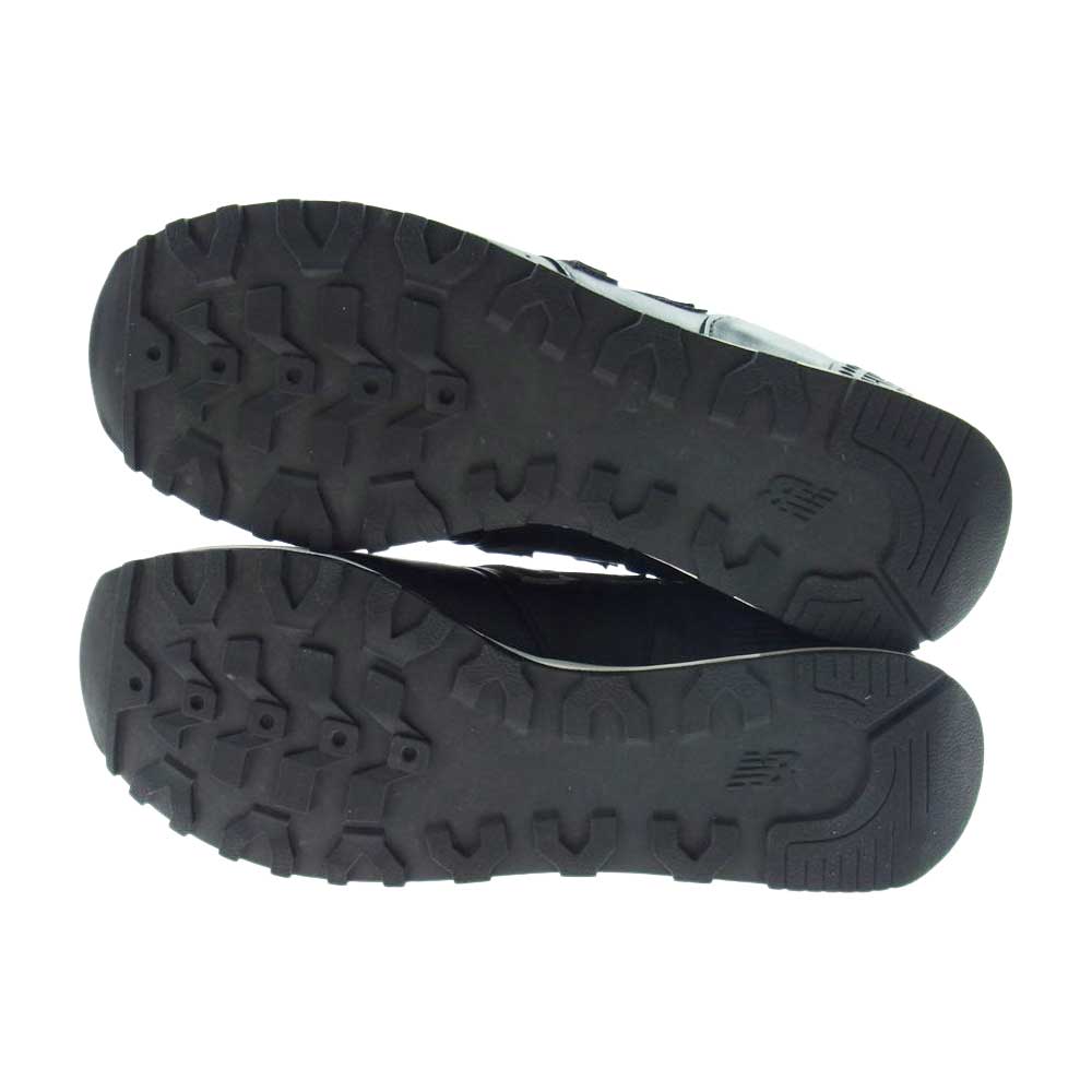 NEW BALANCE ニューバランス M576KKL MADE IN ENGLAND 英国製 オールレザー ローカット スニーカー ブラック系 US8(26cm)【中古】
