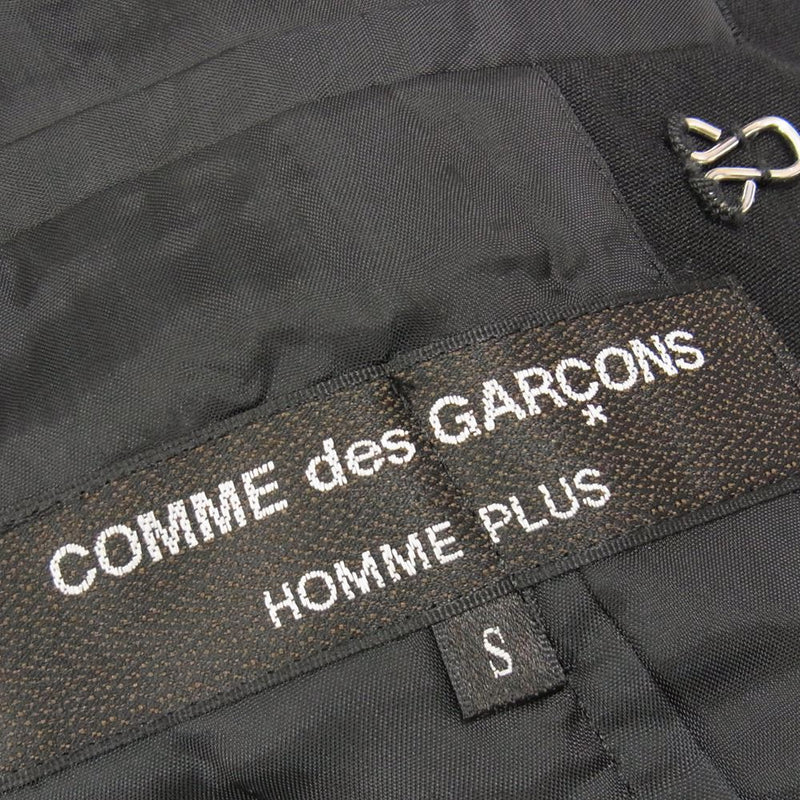 COMME des GARCONS HOMME PLUS コムデギャルソンオムプリュス 21SS PG-J053 AD2020 フックボタン ウール テーラードジャケット ブラック系 S【中古】