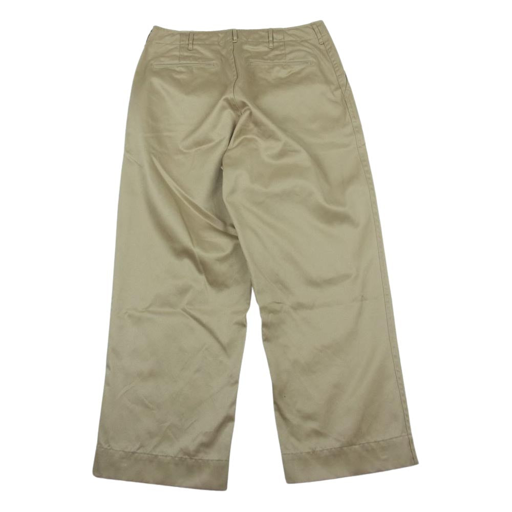アプレッセ 22SS 22SAP-04-09M US ARMY Chino Trousers チノ トラウザース パンツ ベージュ系 1【中古】