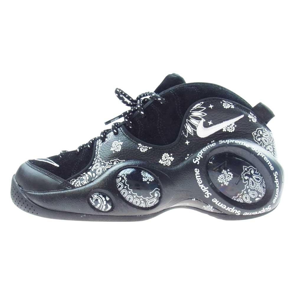 Supreme シュプリーム 22SS DJ8604-001 × NIKE ナイキ AIR ZOOM FLIGHT 95 エアズームフライト ハイカット スニーカー ブラック系 ホワイト系 26.5【中古】