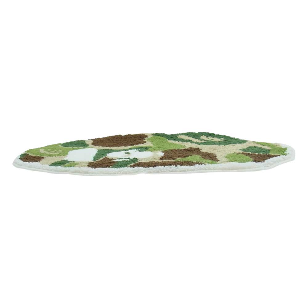 A BATHING APE アベイシングエイプ 001GDH301032X ABC CAMO APE HEAD RUG MAT エイプヘッド カモ ラグマット マルチカラー系【中古】