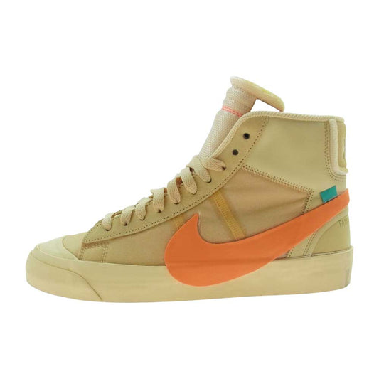 NIKE ナイキ AA3832-700 × OFF-WHITE オフホワイト THE:10 BLAZER MID ブレーザー ミッド スニーカー オフホワイト系 27cm【中古】