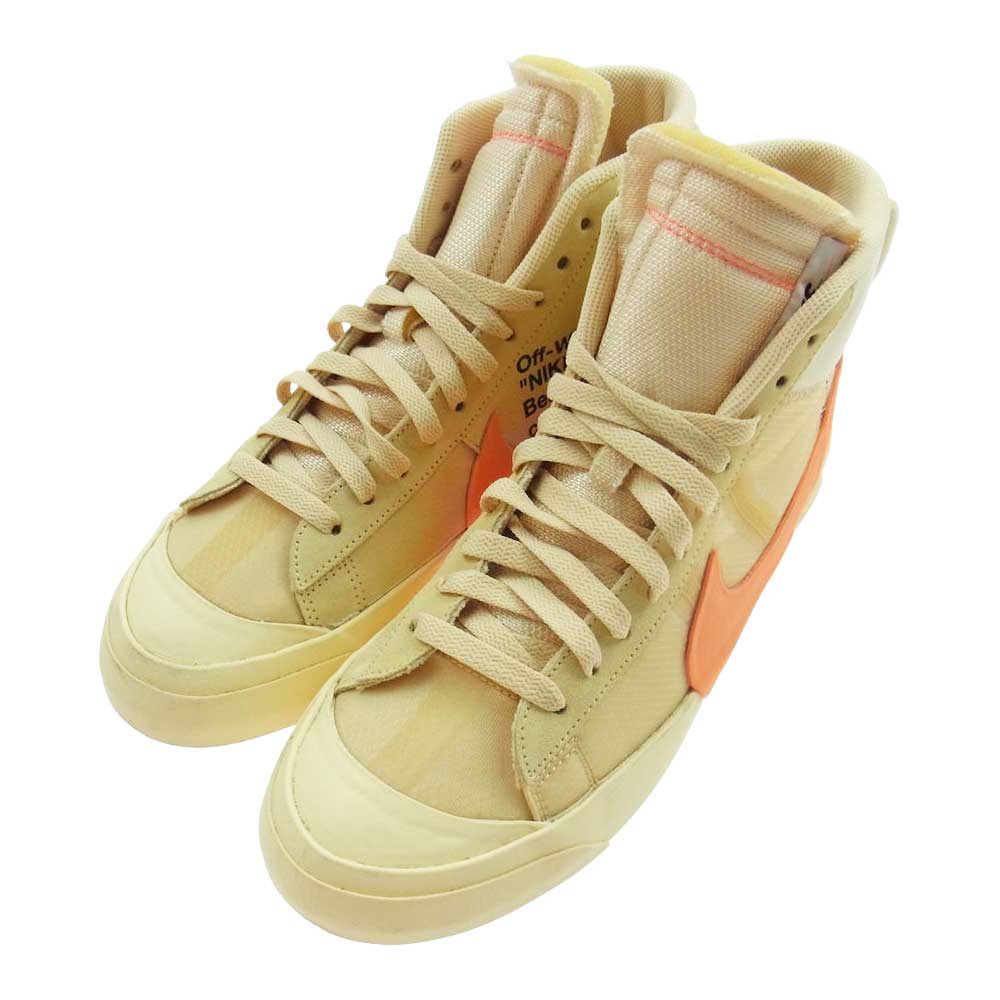 NIKE ナイキ AA3832-700 × OFF-WHITE オフホワイト THE:10 BLAZER MID ブレーザー ミッド スニーカー オフホワイト系 27cm【中古】