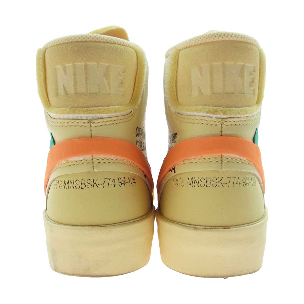 NIKE ナイキ AA3832-700 × OFF-WHITE オフホワイト THE:10 BLAZER MID ブレーザー ミッド スニーカー オフホワイト系 27cm【中古】