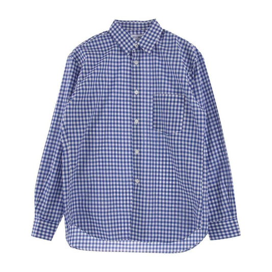 COMME des GARCONS コムデギャルソン SHIRT FOREVER シャツフォーエバー CDGS2GG Dyed Cotton Small Check Shirt ガーメントダイ スモールチェック クラシックギンガム ブルー系 ホワイト系 XS【美品】【中古】