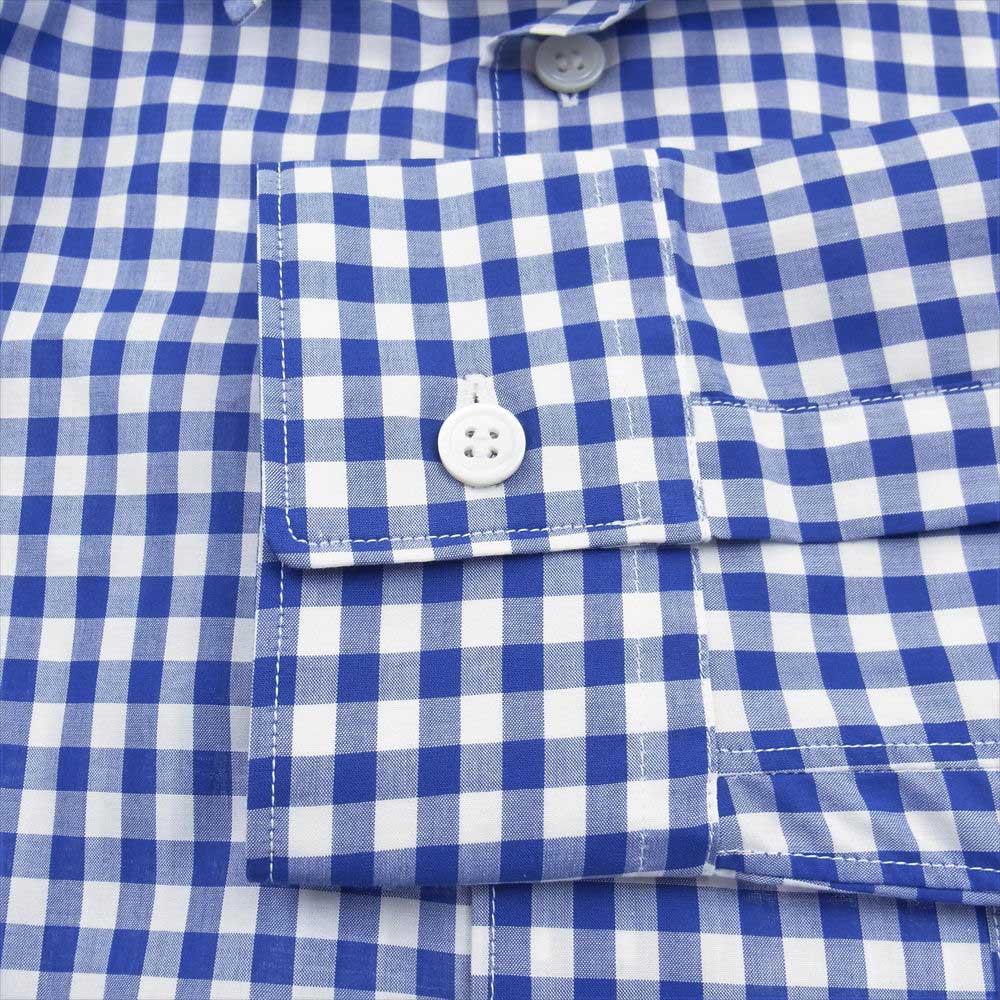 COMME des GARCONS コムデギャルソン SHIRT FOREVER シャツフォーエバー CDGS2GG Dyed Cotton Small Check Shirt ガーメントダイ スモールチェック クラシックギンガム ブルー系 ホワイト系 XS【美品】【中古】