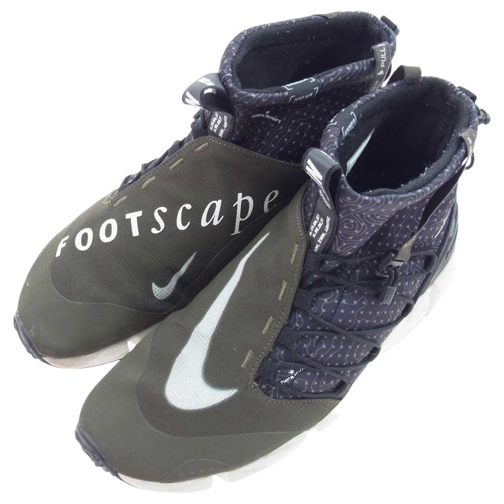 NIKE ナイキ 924455-001 AIR FOOTSCAPE MID UTILITY エア フットスケープ ミッド ユーティリティ カーキ系 28.5cm【中古】