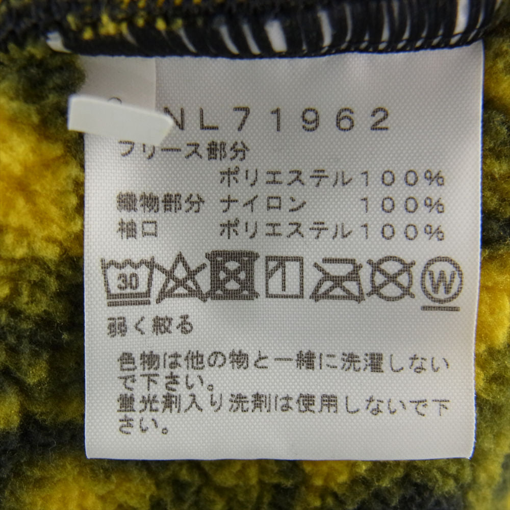 THE NORTH FACE ノースフェイス NL71962 94 RAGE Classic Fleece Pullover 94 レイジ クラシック フリース プルオーバー フリース ジャケット ブラック系 イエロー系 XL【中古】