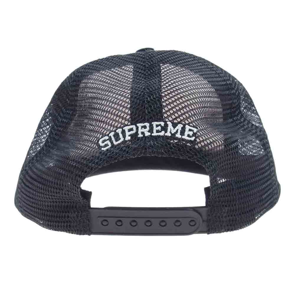Supreme シュプリーム 18SS repeat Mesh Back 5-Panel リピート メッシュ ロゴ 5パネル キャップ ブラック系【中古】