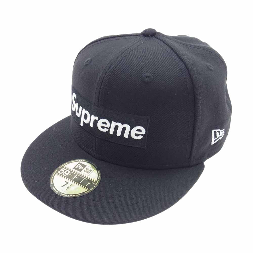 Supreme シュプリーム 17SS PLAY BOY NEW ERA プレイボーイ ニューエラ ボックス ロゴ キャップ ブラック系 7 1/2【中古】
