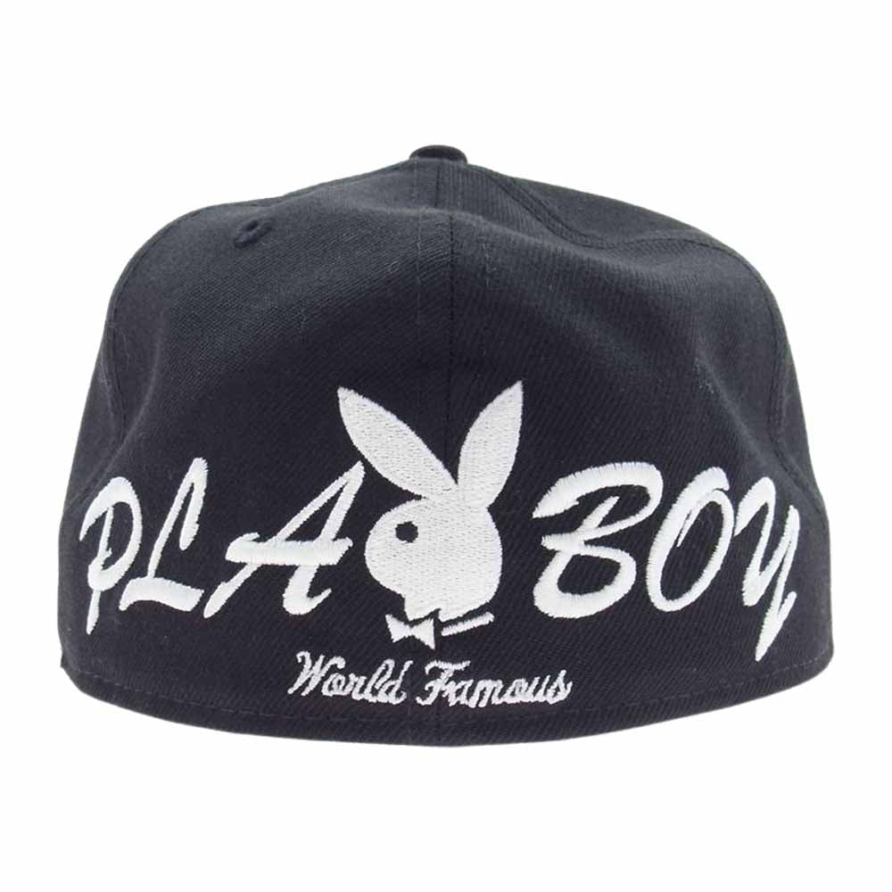 Supreme シュプリーム 17SS PLAY BOY NEW ERA プレイボーイ ニューエラ ボックス ロゴ キャップ ブラック系 7 1/2【中古】