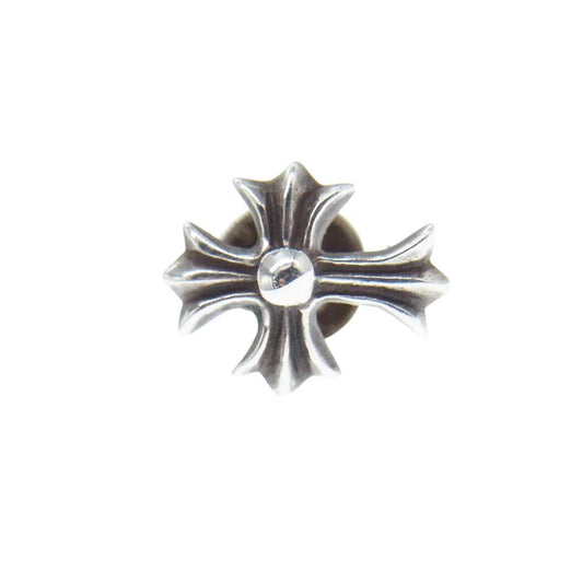 CHROME HEARTS クロムハーツ（原本無） No2 CHクロス スタッド ピアス シルバー系【中古】