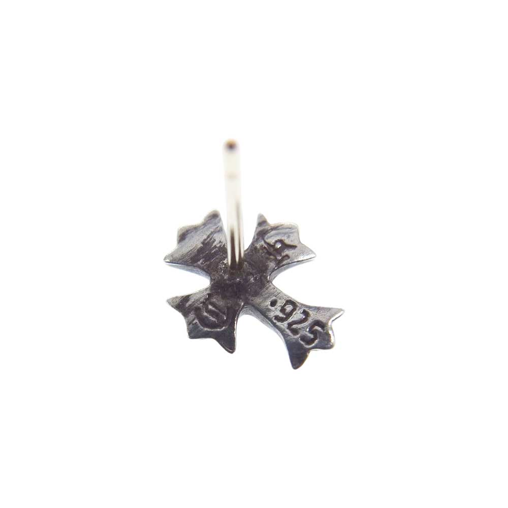 CHROME HEARTS クロムハーツ（原本無） No2 CHクロス スタッド ピアス シルバー系【中古】