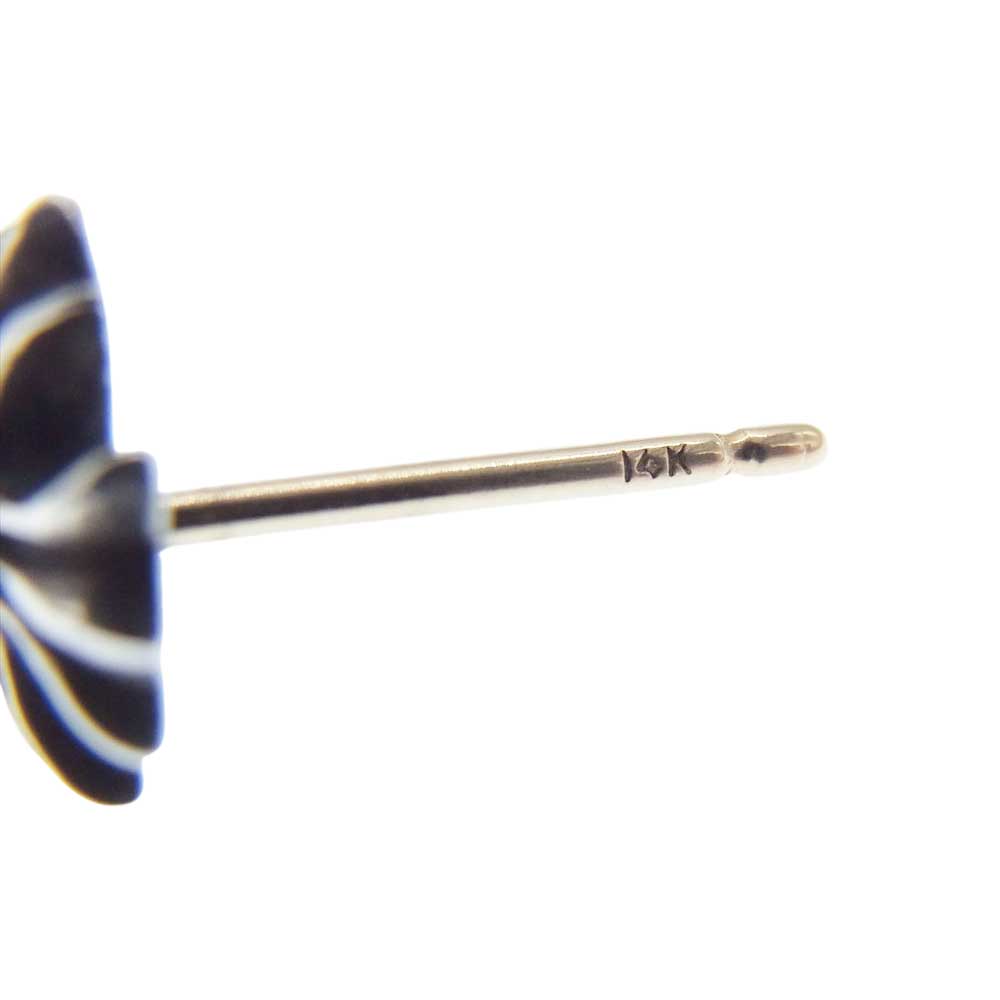 CHROME HEARTS クロムハーツ（原本無） No2 CHクロス スタッド ピアス シルバー系【中古】