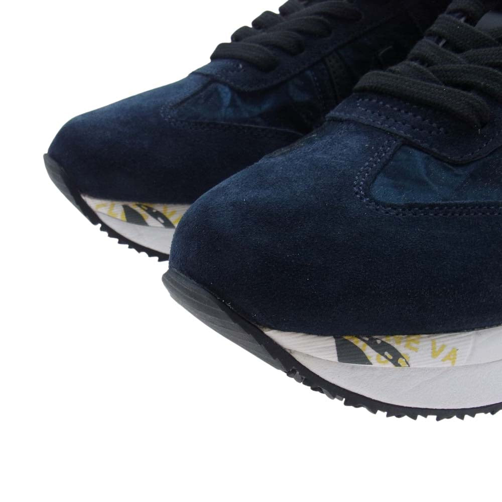 PREMIATA プレミアータ Conny 1491 ベルベット ローカット スニーカー ブラック系 38【新古品】【未使用】【中古】