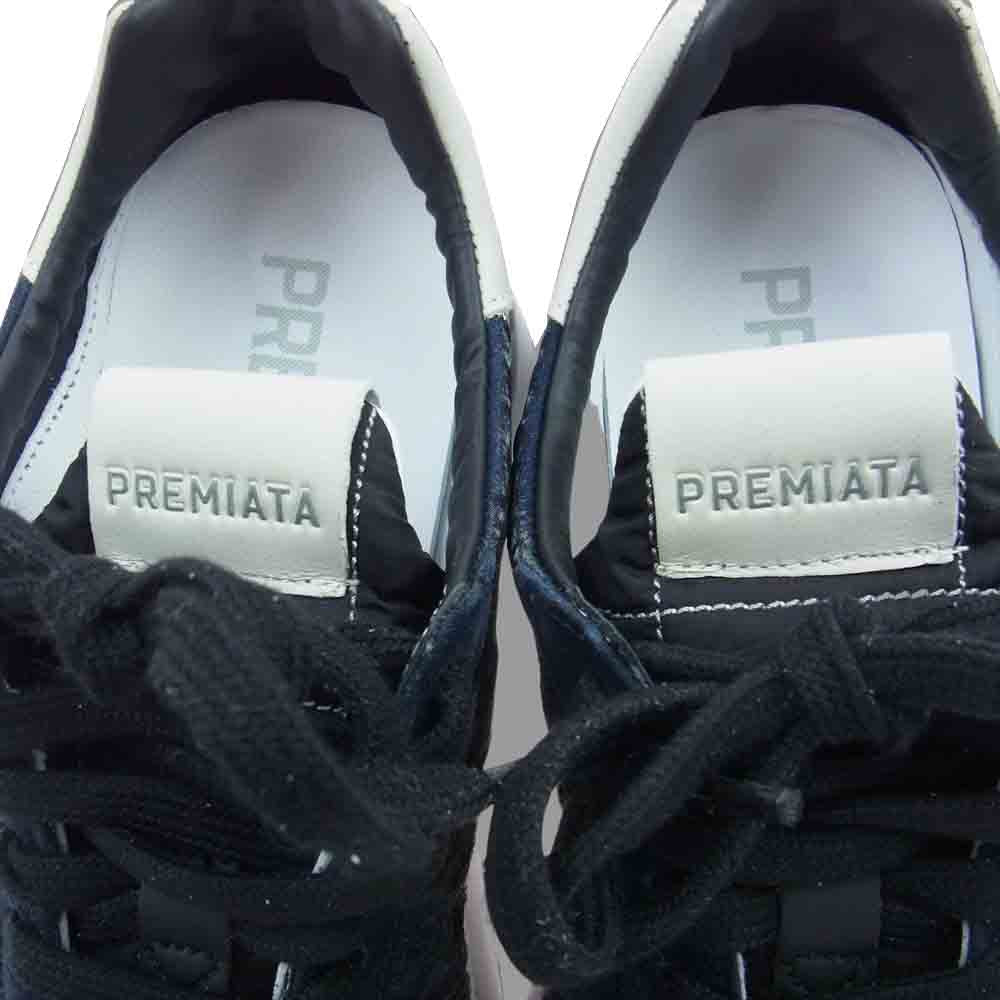 PREMIATA プレミアータ Conny 1491 ベルベット ローカット スニーカー ブラック系 38【新古品】【未使用】【中古】