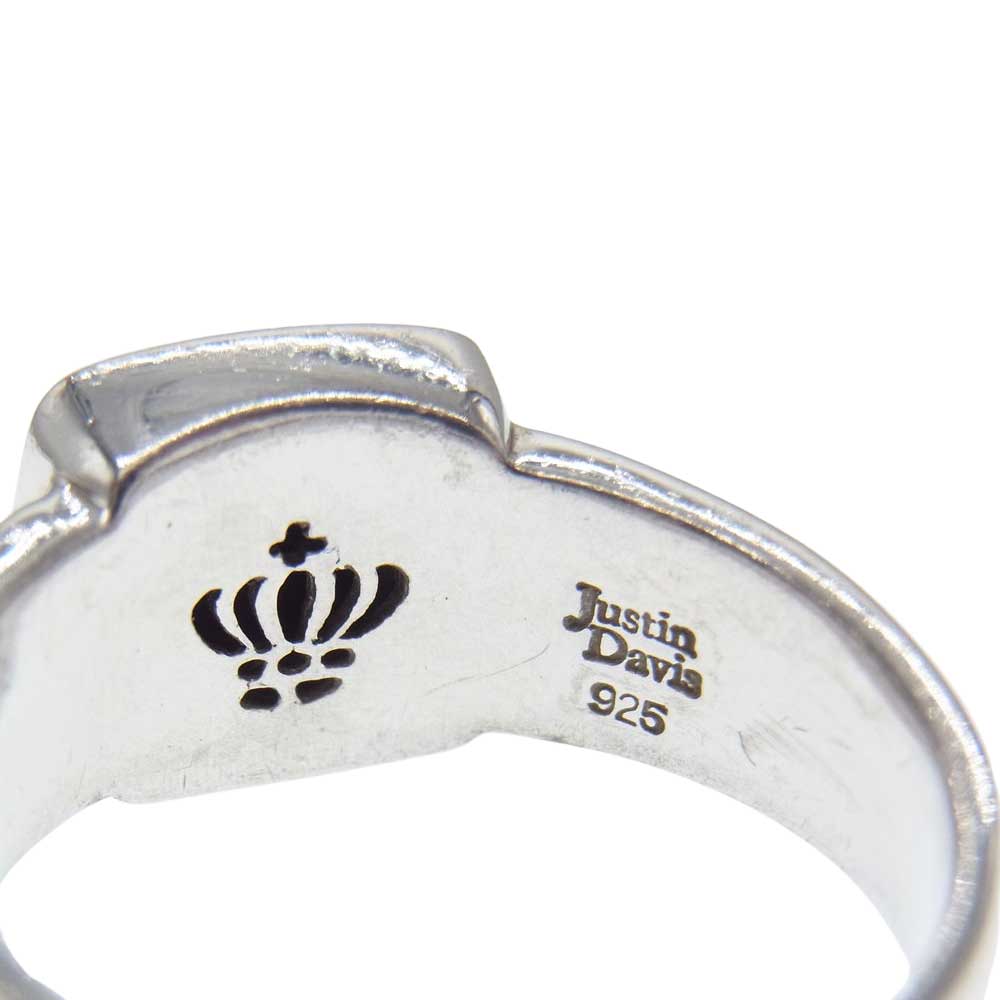 Justin Davis ジャスティンデイビス BABY M.TS スクエアストーン シルバー リング  シルバー系 21.5【中古】
