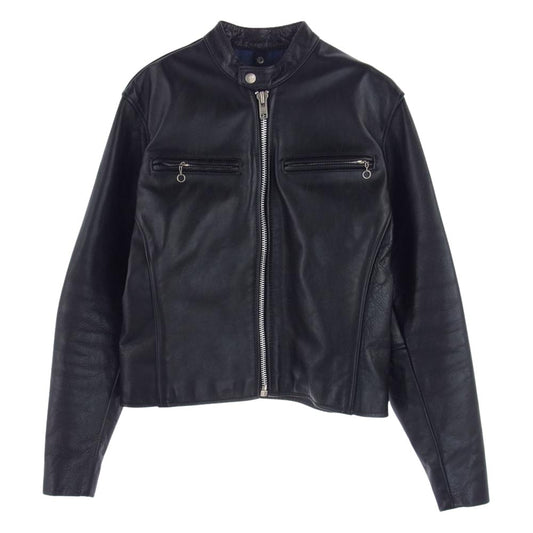 VANSON バンソン コメット レザー シングル ライダース  ブラック系 38【中古】