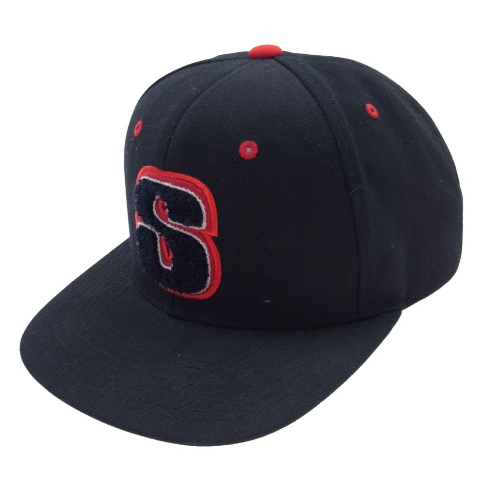STUSSY ステューシー × STARTER S LOGO CAP ロゴ キャップ 帽子 ブラック系【中古】