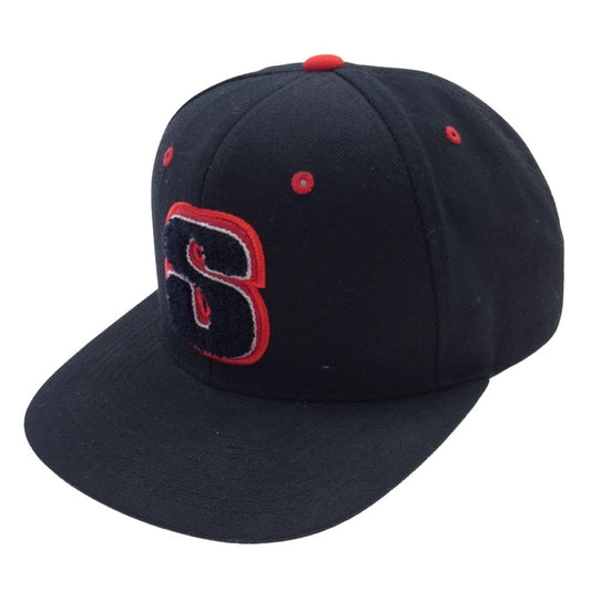 STUSSY ステューシー × STARTER S LOGO CAP ロゴ キャップ 帽子 ブラック系【中古】