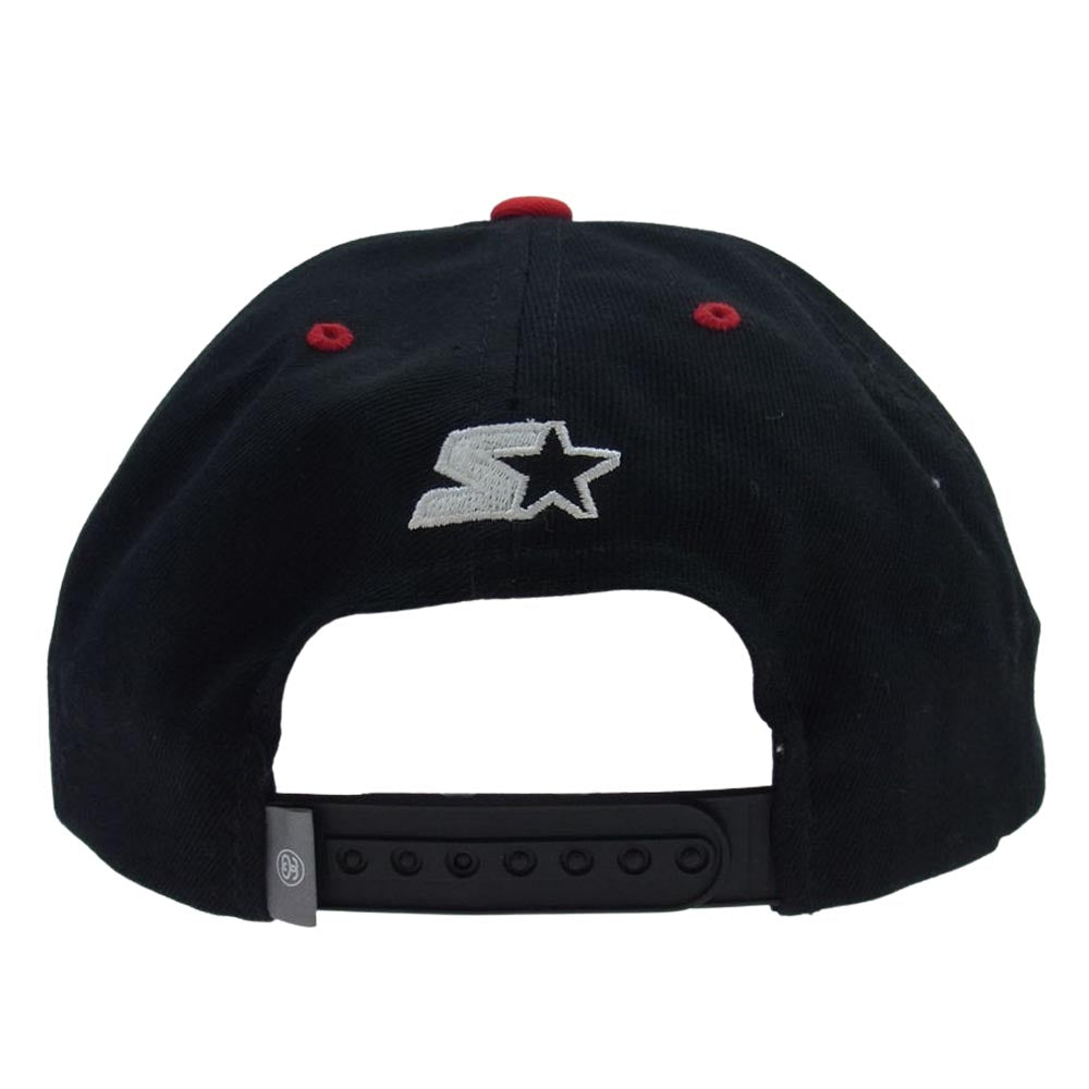 STUSSY ステューシー × STARTER S LOGO CAP ロゴ キャップ 帽子 ブラック系【中古】