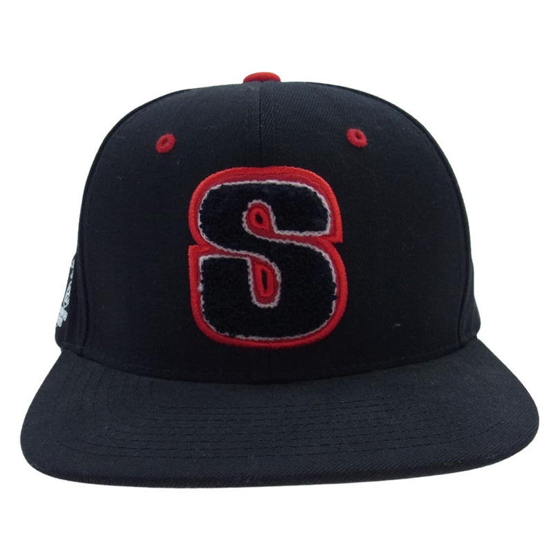 STUSSY ステューシー × STARTER S LOGO CAP ロゴ キャップ 帽子 ブラック系【中古】