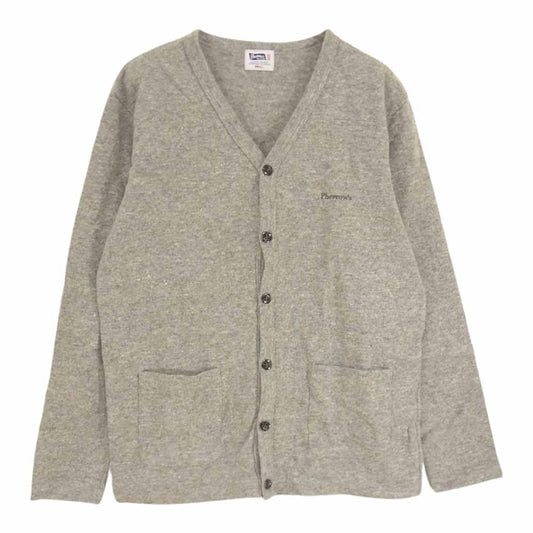 Pherrow's フェローズ WOOL CARDIGAN ウール カーディガン グレー系 S【中古】