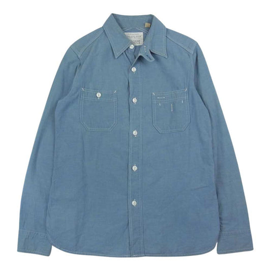 FULLCOUNT フルカウント 4811 TRIPLE STITCH CHAMBRAY SHIRTS トリプルステッチ シャンブレー シャツ インディゴブルー系 36【中古】