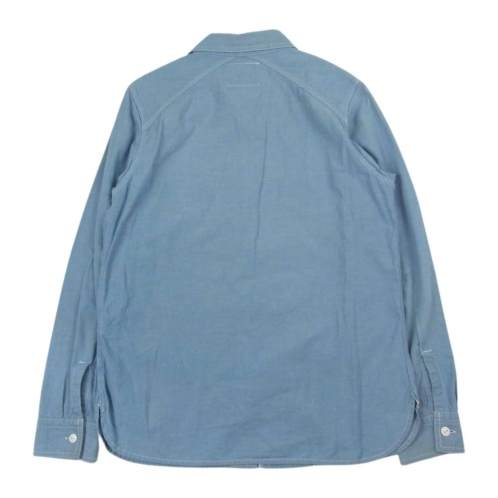 FULLCOUNT フルカウント 4811 TRIPLE STITCH CHAMBRAY SHIRTS トリプルステッチ シャンブレー シャツ インディゴブルー系 36【中古】