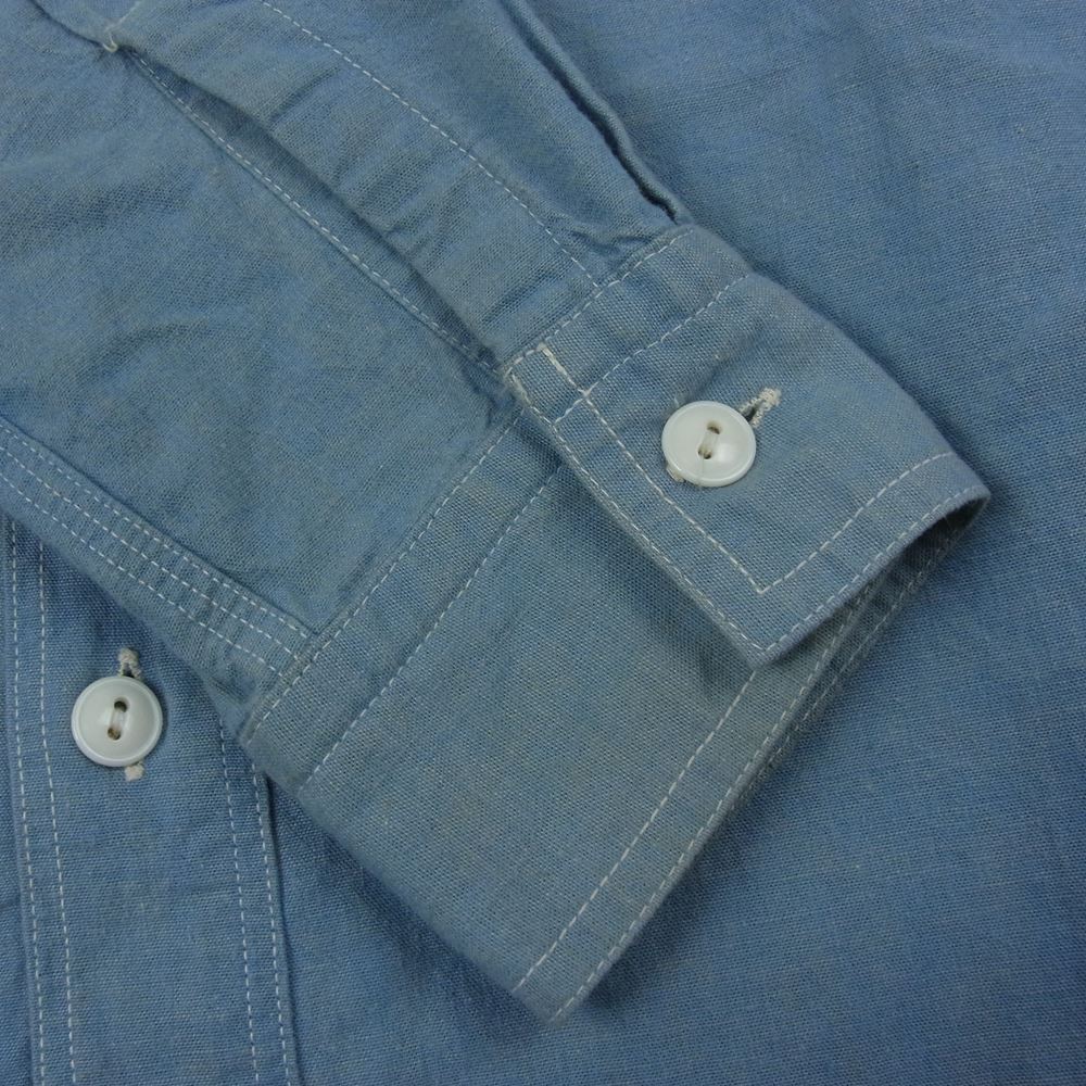FULLCOUNT フルカウント 4811 TRIPLE STITCH CHAMBRAY SHIRTS トリプルステッチ シャンブレー シャツ インディゴブルー系 36【中古】