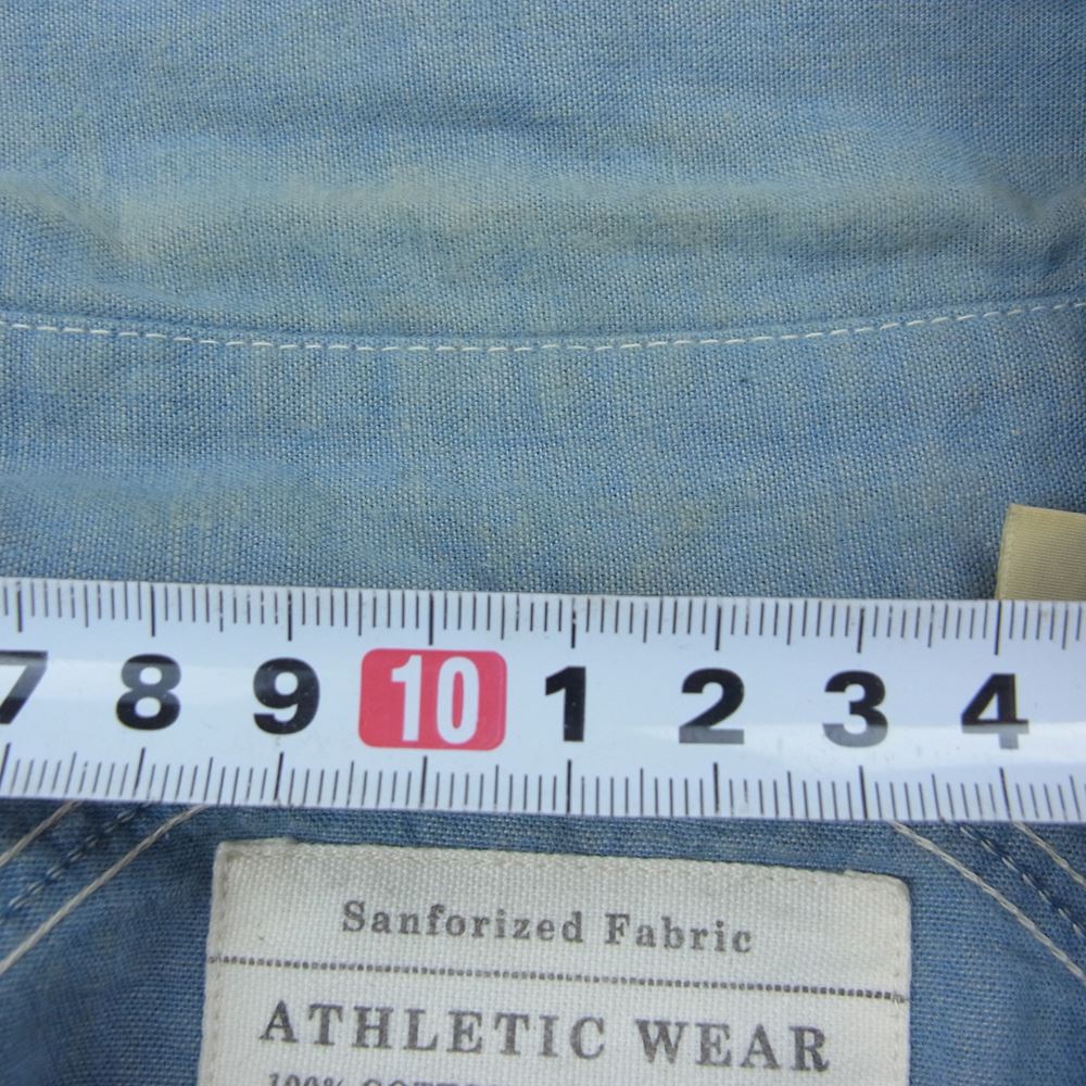 FULLCOUNT フルカウント 4811 TRIPLE STITCH CHAMBRAY SHIRTS トリプルステッチ シャンブレー シャツ インディゴブルー系 36【中古】