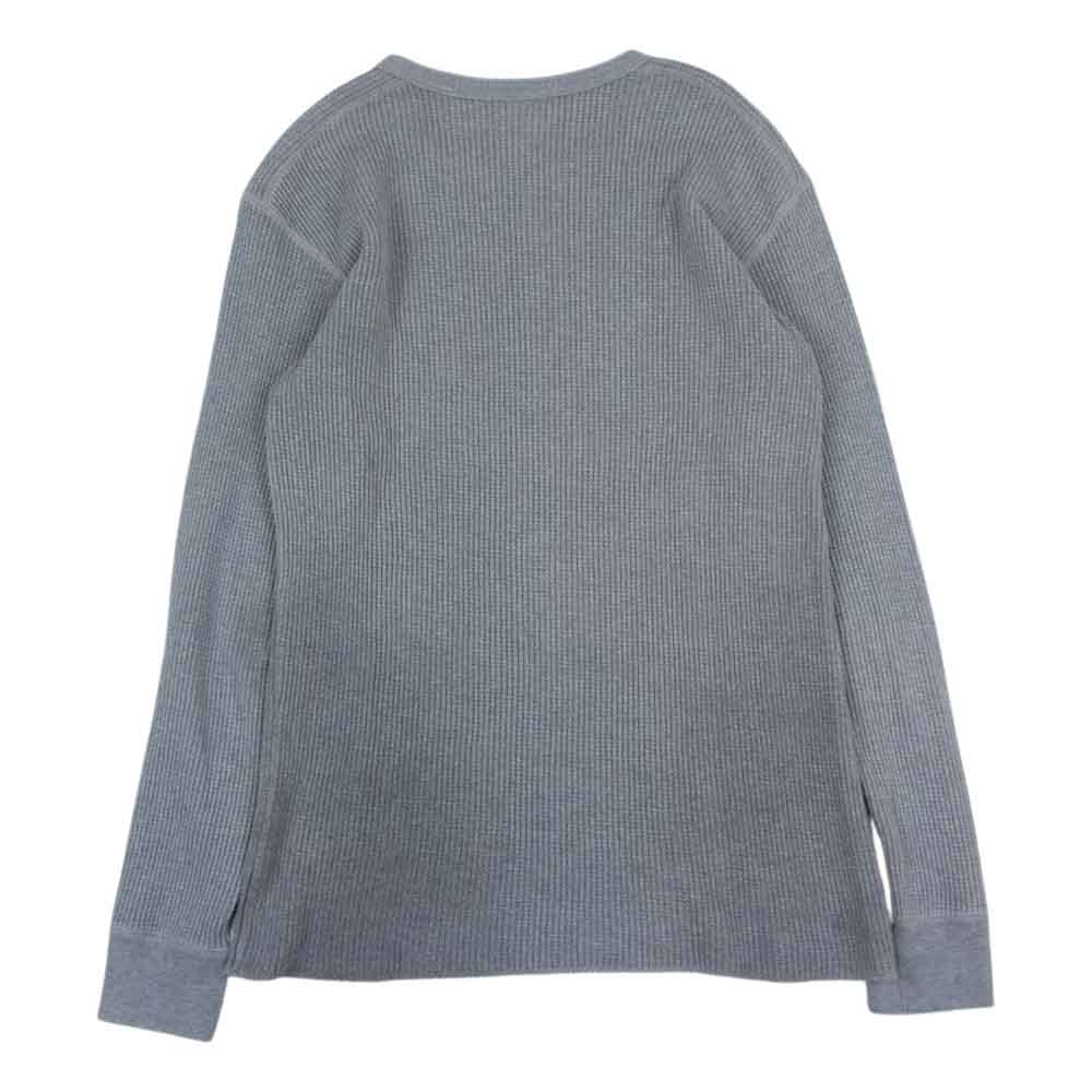 The REAL McCOY'S ザリアルマッコイズ BALL PARK ワッフル ヘンリー サーマル カットソー グレー系 S【中古】