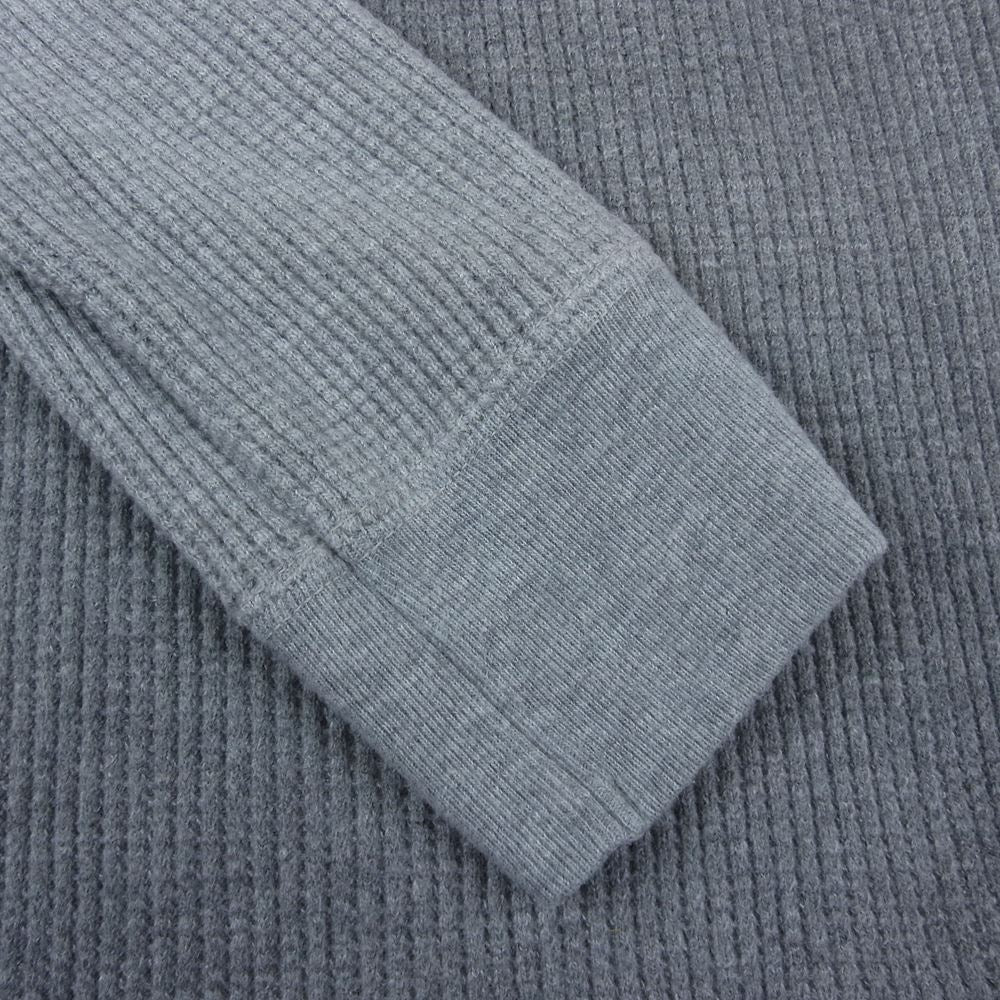 The REAL McCOY'S ザリアルマッコイズ BALL PARK ワッフル ヘンリー サーマル カットソー グレー系 S【中古】