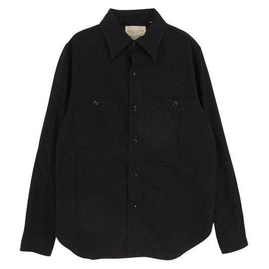 FULLCOUNT フルカウント 4810 BASIC CHAMBRAY SHIRTS ベーシック シャンブレー シャツ ブラック系 ネイビー系 36【中古】