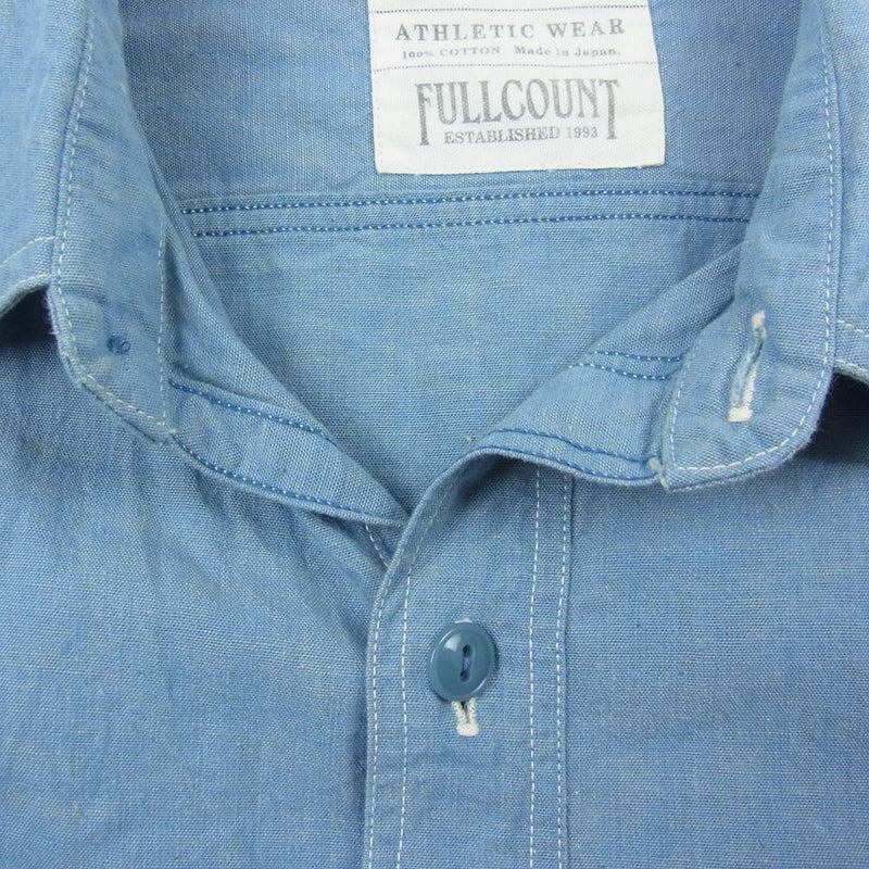 FULLCOUNT フルカウント 4810-19 BASIC CHAMBRAY SHIRTS ベーシック シャンブレー シャツ ブルー系 ブルー系 36【中古】